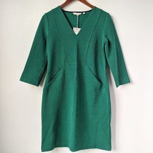 Boden Bronte Ottoman Dress in Green